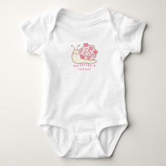 Cute Valentine's Snail Heart - Adorable Baby Bodys Bodysuit
