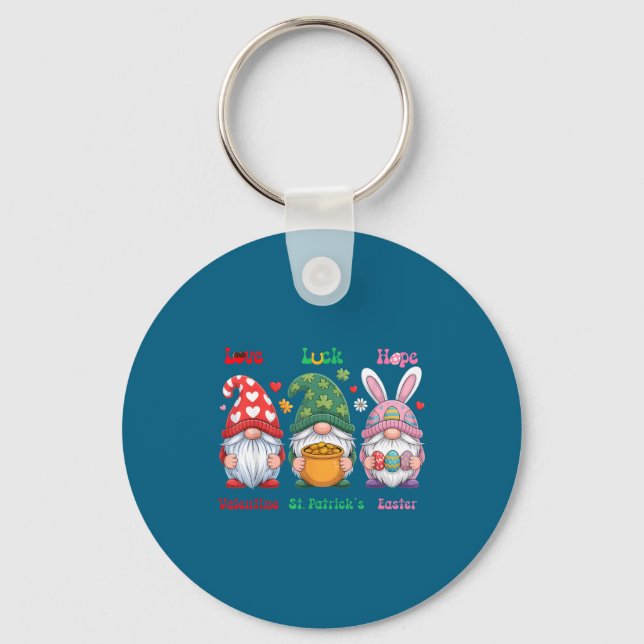 Cute valentines st patrick easter holidays garden keychain (Front)