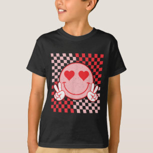 Cute Valentines Vibes Smile Face Valentine Day Men T-Shirt