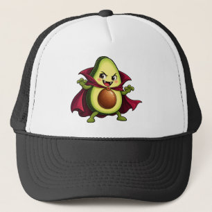 Cute Vampire Avocado Funny Halloween Trucker Hat