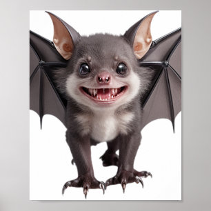 Cute Vampire Bat Poster