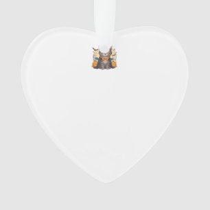 Cute Vampire Cat Halloween T-shirt Spooky Kitten Ornament