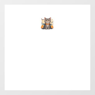 Cute Vampire Cat Halloween T-shirt  Spooky Kitten  Window Cling