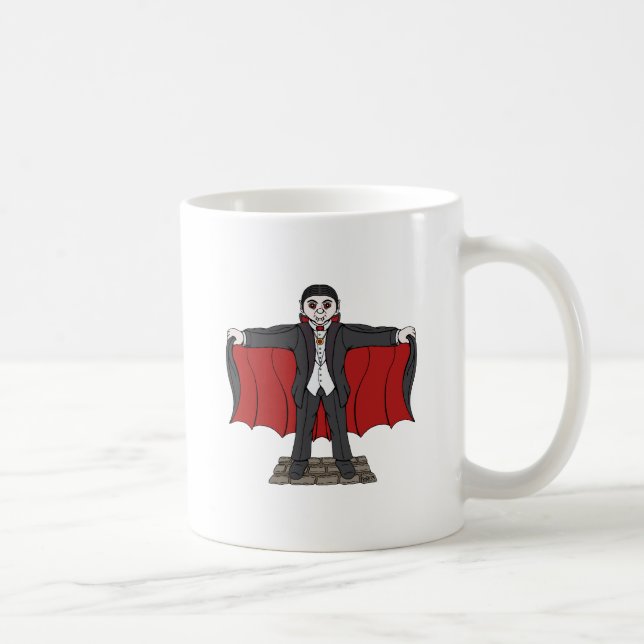 Cute Vampire/Dracula Coffee Mug (Right)
