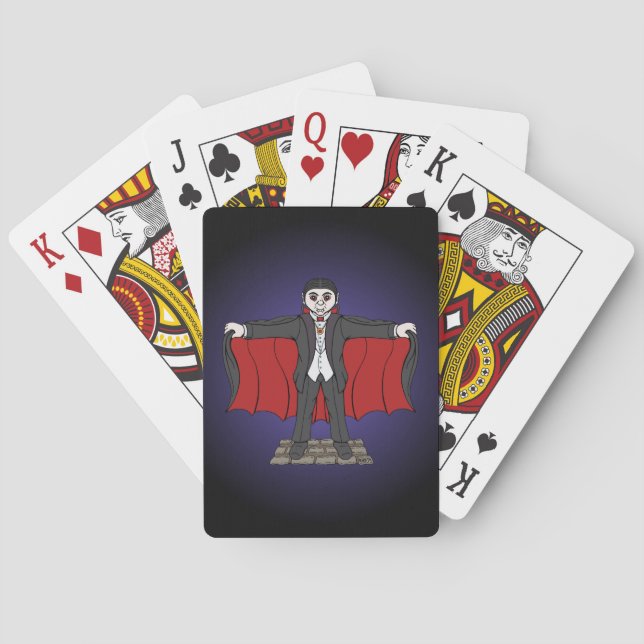 Cute Vampire/Dracula Playing Cards (Back)