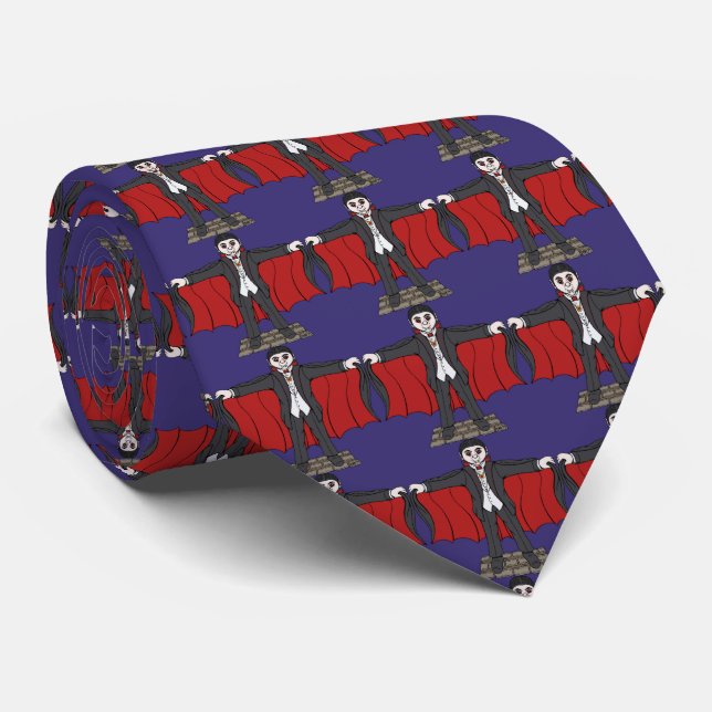 Cute Vampire/Dracula Tie (Rolled)