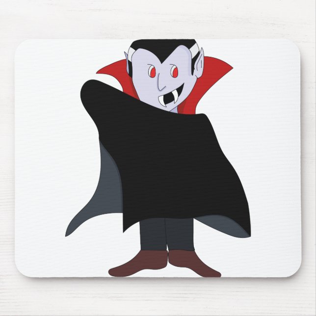 Cute Vampire Halloween Costume Mouse Pad (Front)