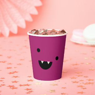 Cute Vampire Halloween Paper Cups