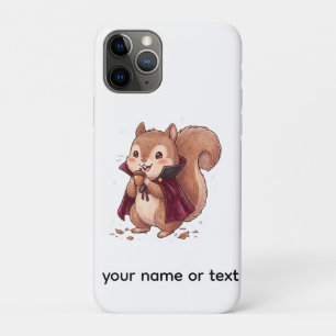 Cute Vampire Squirrel with Acorn Halloween Cape Co iPhone 11 Pro Case