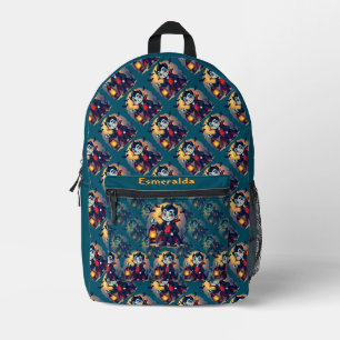 Cute Vampire with Lantern Kawaii Halloween Printed Backpack