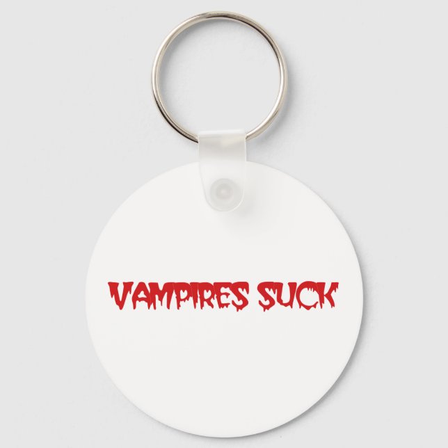 Cute Vampires Suck Keychain (Front)