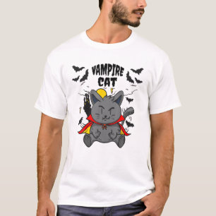 Cute Vampiro Cat, Classic Horror T-Shirt