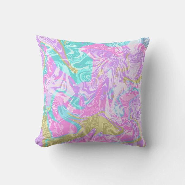 cute Vanilla colours pattern. Abstract Throw Pillow (Front)