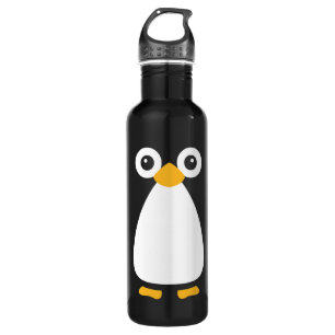 Cute Vector Penguin 24oz 710 Ml Water Bottle