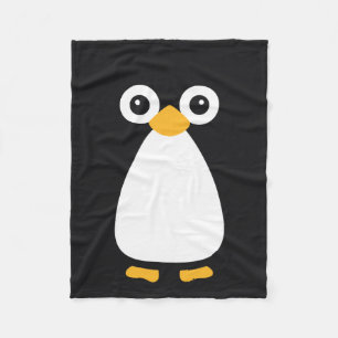 Cute Vector Penguin Fleece Blanket