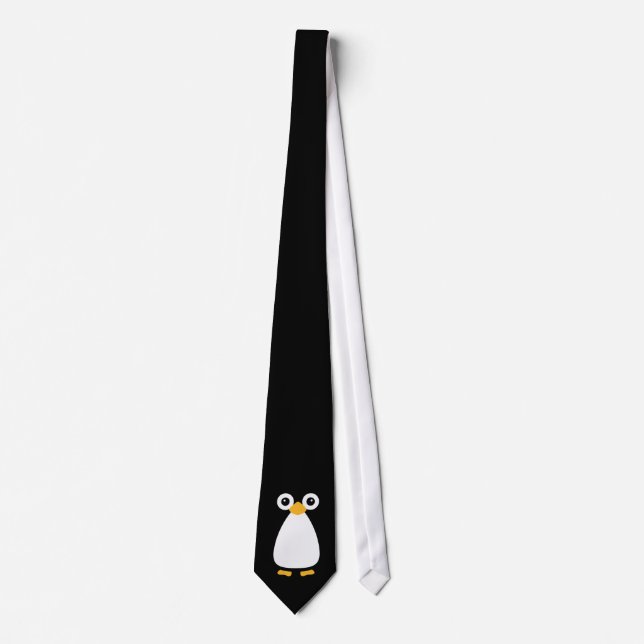 Cute Vector Penguin Tie (Front)