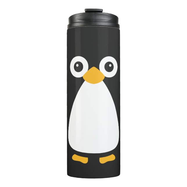 Cute Vector Penguin Water Bottle (Front)