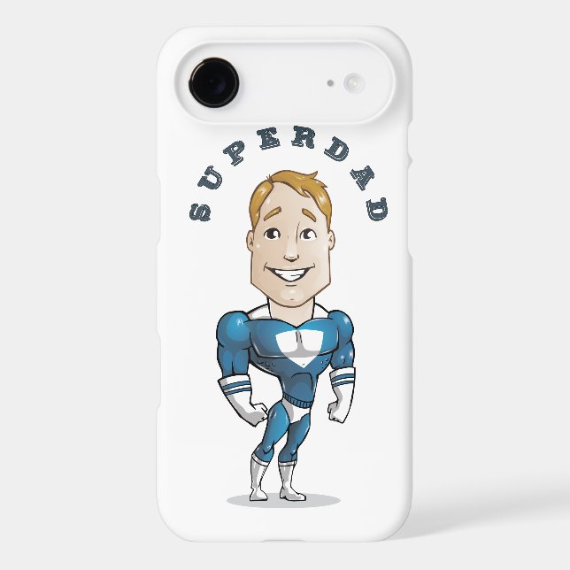 Cute Vector Super Dad Case-Mate iPhone Case (Back)