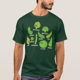 Cute Vegetable Graphic Vegan Food Veggie Diet  T-Shirt