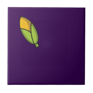 Cute vegetables corn purple pattern tile