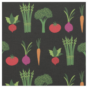 Cute Vegetables Food Fabric