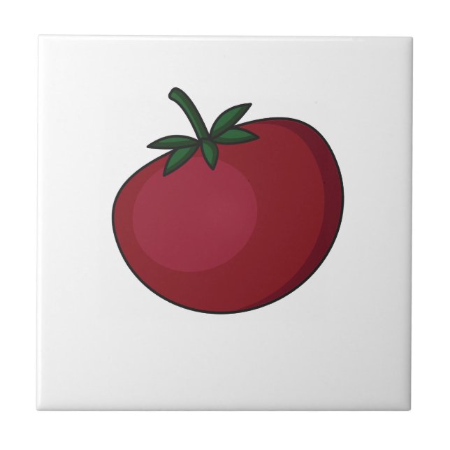 Cute vegetables pattern  tile (Front)