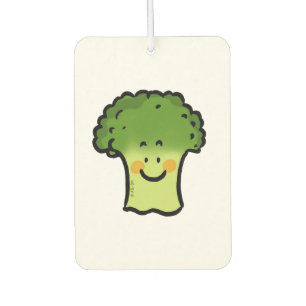 cute veggie broccoli cartoon air freshener