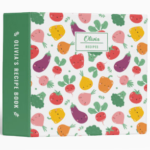 Cute Veggies Recipe Binder