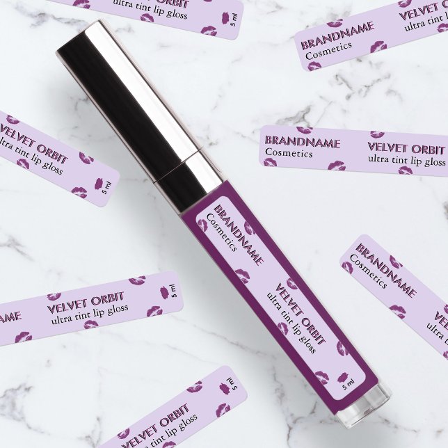 Cute Velvet Purple Custom Lip Gloss Minimalist (Creator Uploaded)