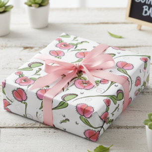 Cute Venus Flytrap Kids Wrapping Paper