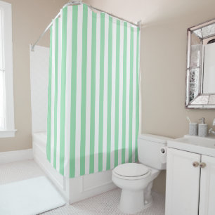 Cute Vertical Stripes Mint Green White Striped    