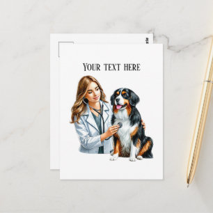 Cute Veterinarian Office customizable  Postcard