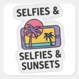 Cute Vibe Shaka Hand Sign Sticker Sheet