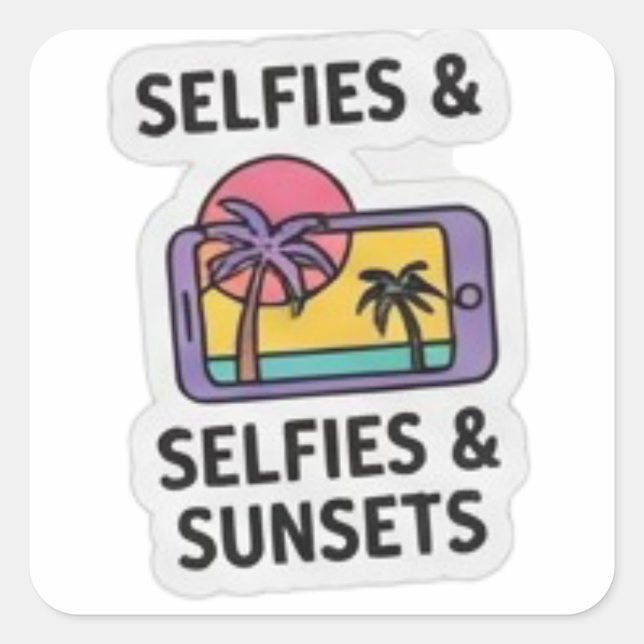 Cute Vibe Shaka Hand Sign Sticker Sheet (Front)