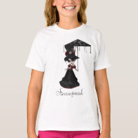 Cute Victorian Steampunk Goth Girl & Parasol