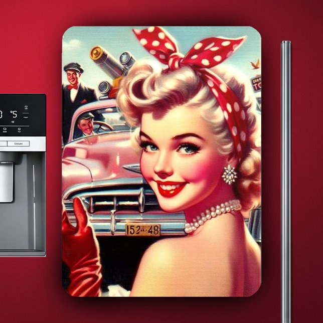 Cute Vintage 1950s Girl Magnet (Creator Uploaded)