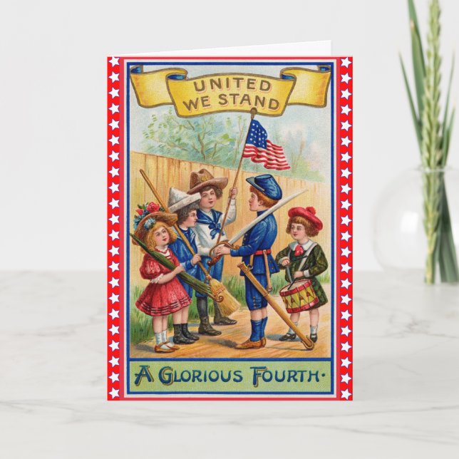 Cute Vintage 4th of July Card (Front)