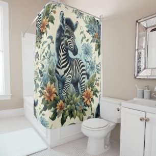 Cute Vintage Baby Zebra Watercolor