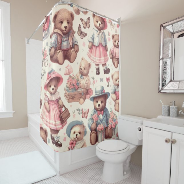 Cute Vintage Bears Seamless (In Situ)