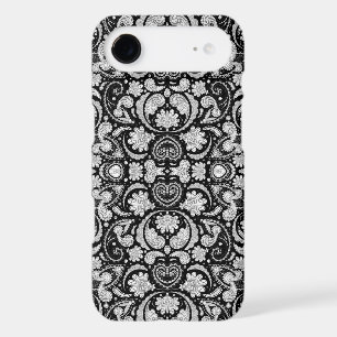 Cute vintage black white paisley patterns