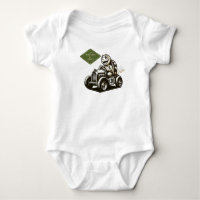 Cute vintage cartoon turtle racer Tri-Blend shirts