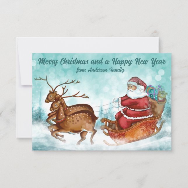 Cute Vintage Christmas Card (Front)