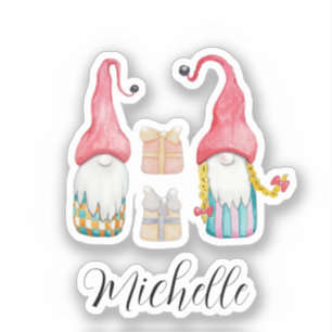 Cute Vintage Christmas Gift Gnomes