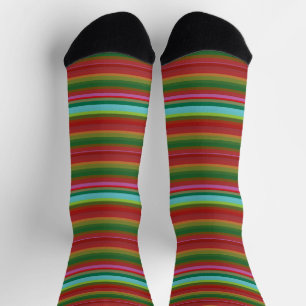 Cute vintage colourful stripes socks