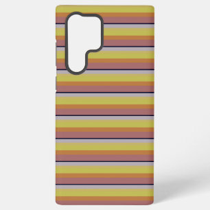 Cute vintage colours stripes samsung galaxy case