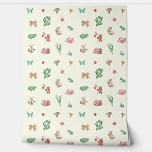 Cute Vintage Cottagecore Aesthetic Pattern Wallpaper