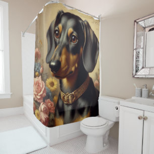 Cute Vintage Dachshund Painting