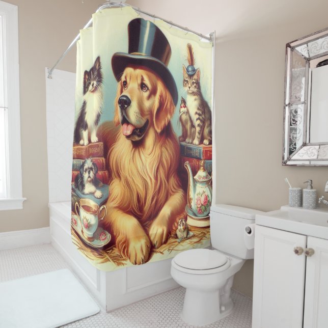 Cute Vintage Dog Painting (In Situ)