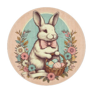 Cute, vintage Easter bunny/egg/basket  Cutting Board