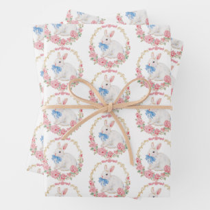 Cute Vintage Easter Bunny Gift Wrap